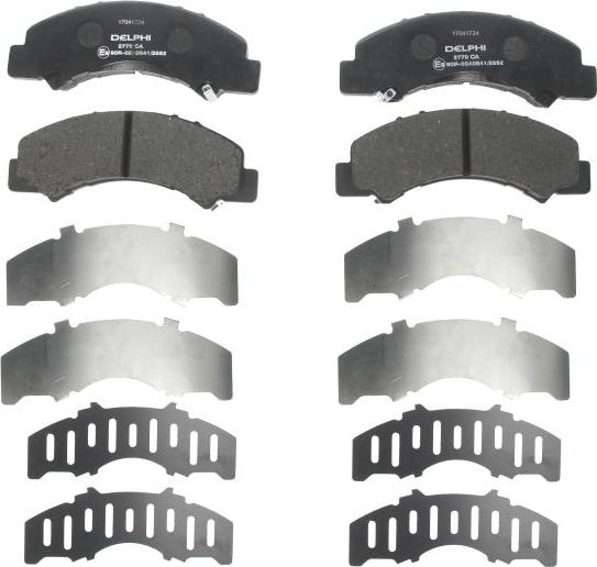 Delphi LP2770 - Set placute frana,frana disc allinparts.ro