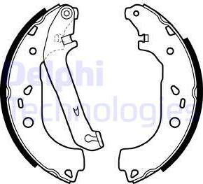 Delphi LS1983 - Set saboti frana - allinparts.ro