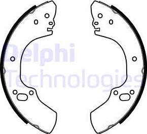 Delphi LS1939 - Set saboti frana - allinparts.ro