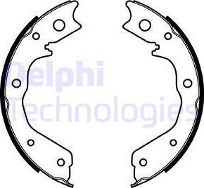 Delphi LS1928 - Set saboti frana, frana de mana allinparts.ro