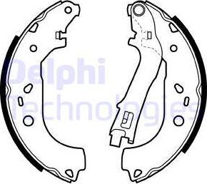 Delphi LS1979 - Set saboti frana allinparts.ro