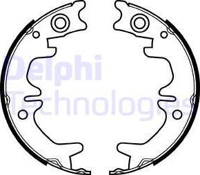 Delphi LS1974 - Set saboti frana, frana de mana - allinparts.ro