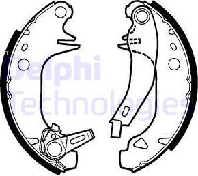 Delphi LS1441 - Set saboti frana allinparts.ro