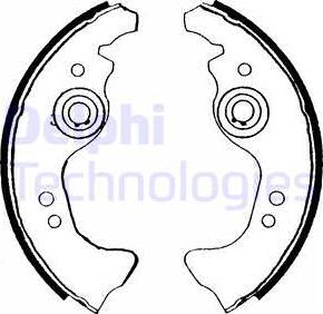 Delphi LS1453 - Set saboti frana - allinparts.ro