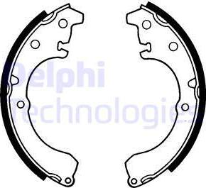 Delphi LS1457 - Set saboti frana allinparts.ro