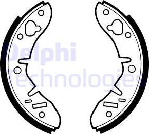Delphi LS1415 - Set saboti frana allinparts.ro