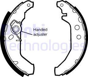 Delphi LS1435 - Set saboti frana - allinparts.ro