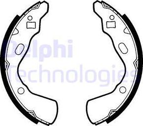 Delphi LS1437 - Set saboti frana allinparts.ro