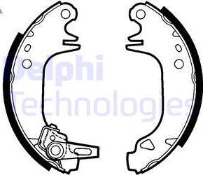 Delphi LS1423 - Set saboti frana - allinparts.ro