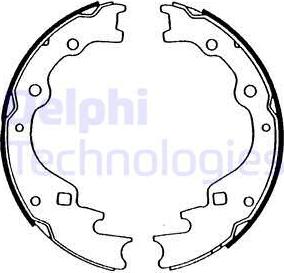 Delphi LS1476 - Set saboti frana - allinparts.ro
