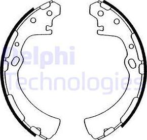 Delphi LS1505 - Set saboti frana allinparts.ro