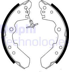 Delphi LS1687 - Set saboti frana allinparts.ro
