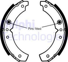 Delphi LS1045 - Set saboti frana allinparts.ro