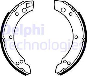Delphi LS1062 - Set saboti frana allinparts.ro
