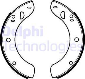 Delphi LS1018 - Set saboti frana allinparts.ro