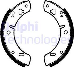 Delphi LS1023 - Set saboti frana allinparts.ro