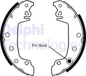 Delphi LS1142 - Set saboti frana allinparts.ro