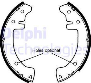 Delphi LS1102 - Set saboti frana - allinparts.ro