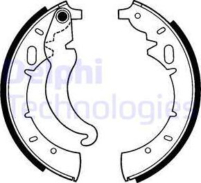 Delphi LS1135 - Set saboti frana - allinparts.ro