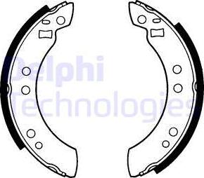 Delphi LS1173 - Set saboti frana allinparts.ro