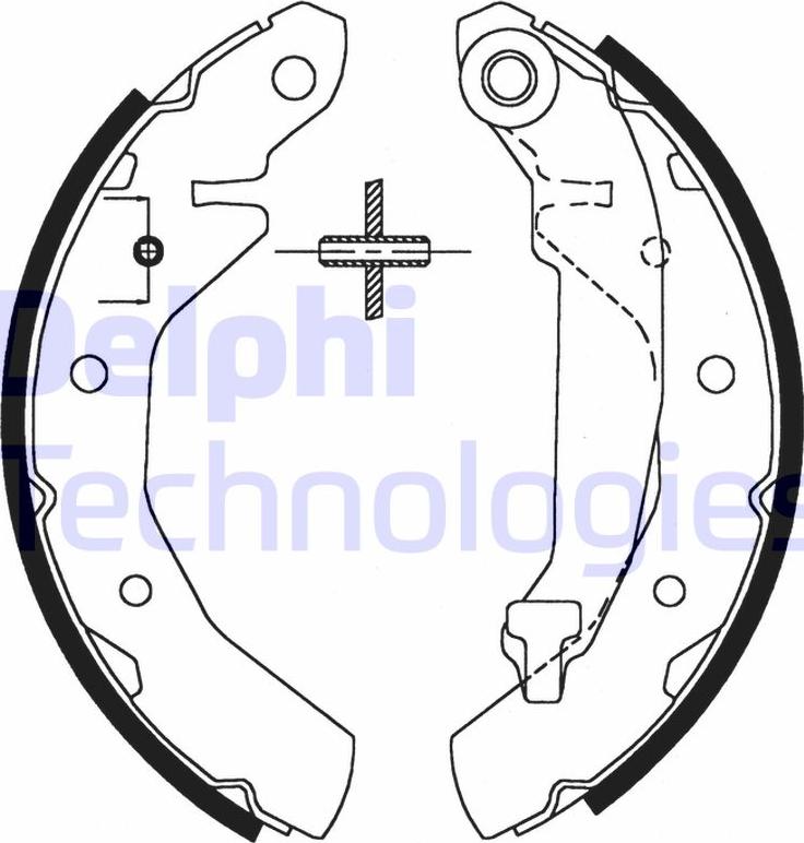 Delphi LS1821 - Set saboti frana - allinparts.ro