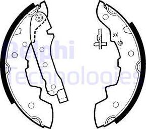 Delphi LS1393 - Set saboti frana - allinparts.ro
