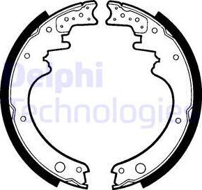 Delphi LS1367 - Set saboti frana allinparts.ro