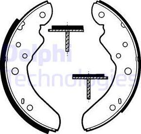 Delphi LS1308 - Set saboti frana allinparts.ro