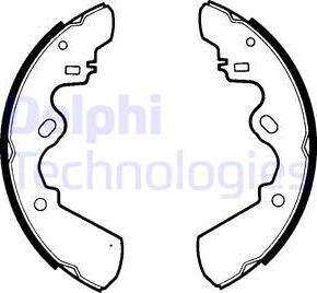 Delphi LS1310 - Set saboti frana allinparts.ro