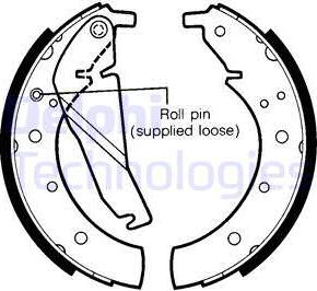 Delphi LS1318 - Set saboti frana - allinparts.ro