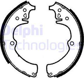 Delphi LS1330 - Set saboti frana - allinparts.ro