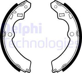 Delphi LS1331 - Set saboti frana allinparts.ro