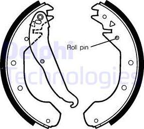 Delphi LS1297 - Set saboti frana - allinparts.ro