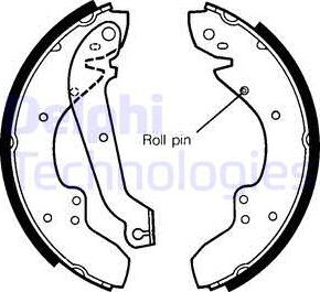 Delphi LS1245 - Set saboti frana allinparts.ro