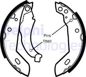 Delphi LS1250 - Set saboti frana - allinparts.ro