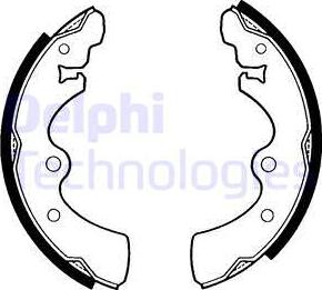 Delphi LS1252 - Set saboti frana - allinparts.ro