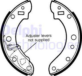 Delphi LS1206 - Set saboti frana - allinparts.ro