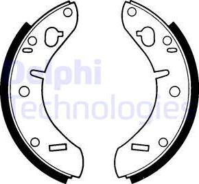 Delphi LS1200 - Set saboti frana allinparts.ro