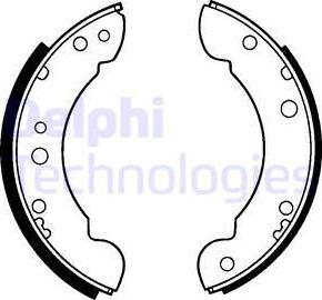Delphi LS1201 - Set saboti frana allinparts.ro