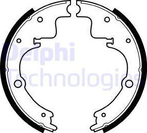 Delphi LS1236 - Set saboti frana allinparts.ro