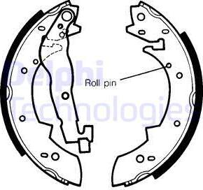Delphi LS1233 - Set saboti frana - allinparts.ro