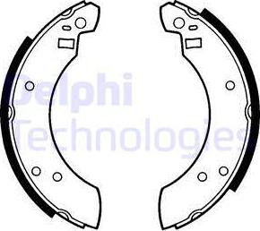 Delphi LS1232 - Set saboti frana allinparts.ro