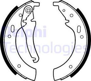 Delphi LS1229 - Set saboti frana - allinparts.ro