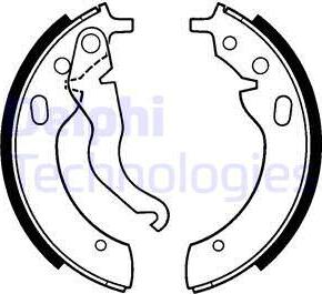 Delphi LS1228 - Set saboti frana - allinparts.ro