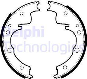 Delphi LS1270 - Set saboti frana - allinparts.ro