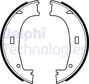 Delphi LS1704 - Set saboti frana, frana de mana - allinparts.ro