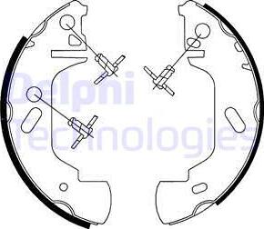Delphi LS1701 - Set saboti frana allinparts.ro