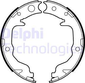Delphi LS2026 - Set saboti frana, frana de mana allinparts.ro