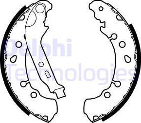 Delphi LS2021 - Set saboti frana - allinparts.ro
