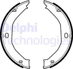 Delphi LS2078 - Set saboti frana, frana de mana - allinparts.ro